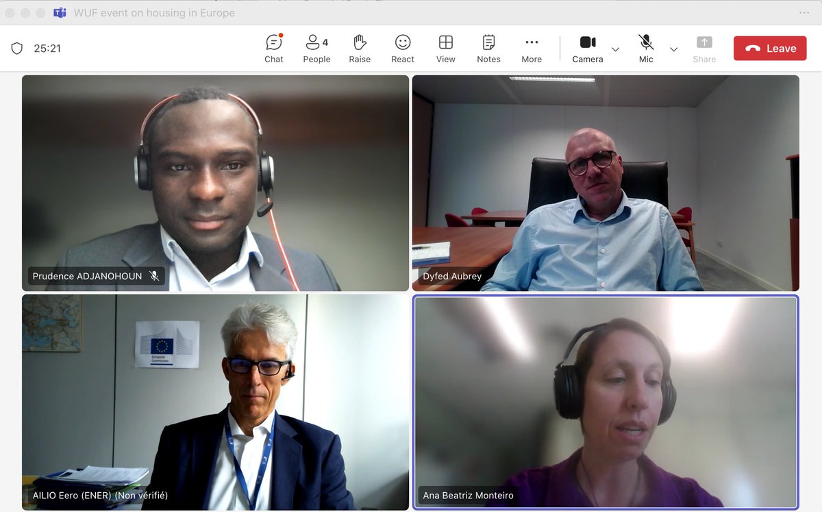 À 4 jours de l’ouverture du <a href="/WUF_UNHabitat/">World Urban Forum</a> au Caire 🇪🇬, réunion de travail avec la représentation de <a href="/UNHABITAT/">UN-Habitat</a> à Bruxelles 🇪🇺 pour coordonner la session de haut niveau : « Logement en Europe, ne laisser personne de côté ». 

Rdv le 5/11 à 12h45 (📍UN Habitat Arena).