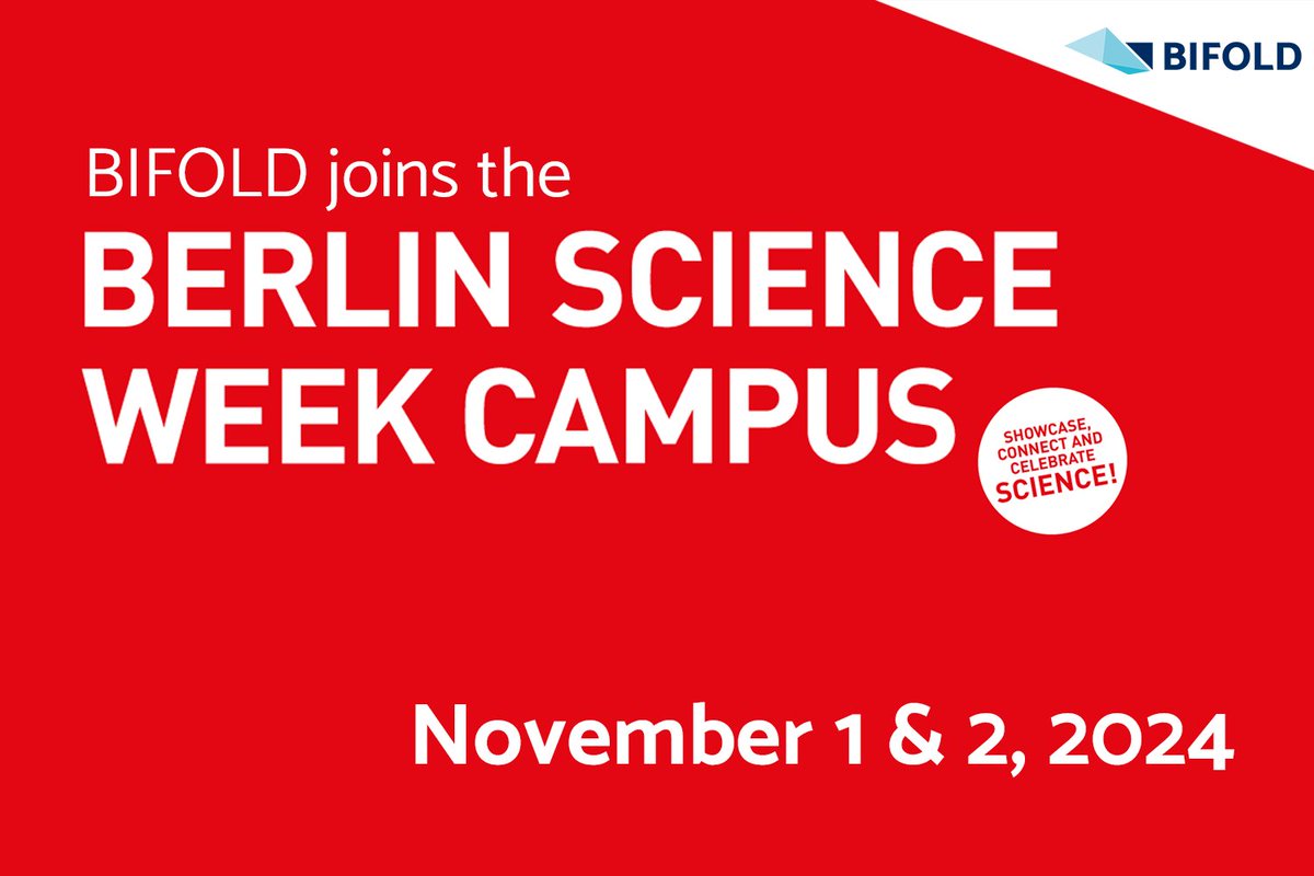 Just 2 days left! Join BIFOLD at Berlin Science Week CAMPUS for four AI demos: digital pathology, AI ICU support, earth observation &amp; neuroscience. Get your ticket now! #BerlinScienceWeek #BIFOLD

bifold.berlin/news-events/ev…