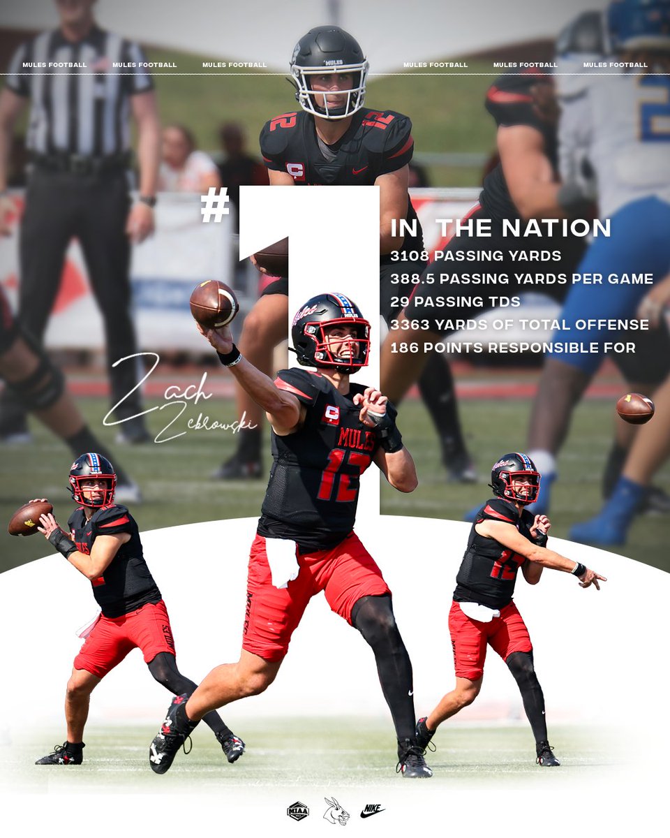 #QB1 leads the nation! #EPIC #MissionOriented <a href="/zach_zebrowski5/">Zach Zebrowski</a>