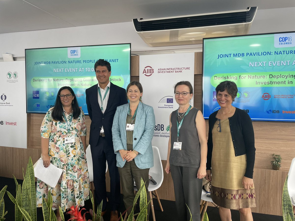 #BancóldexEnLaCOP16 | Las garantías son esenciales para desbloquear las inversiones para la naturaleza. En Bancóldex, con las garantías de MIGA del <a href="/WorldBank/">World Bank</a> ,  actuamos rápidamente para apoyar a las pymes en la reactivación económica.