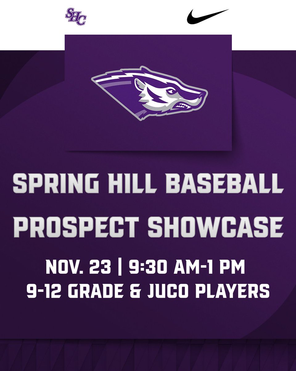 Come to the Hill and showcase your skills at our prospect showcase in November‼️⚾

Register Here ▶️ bit.ly/40jFdxg

#HillYeah