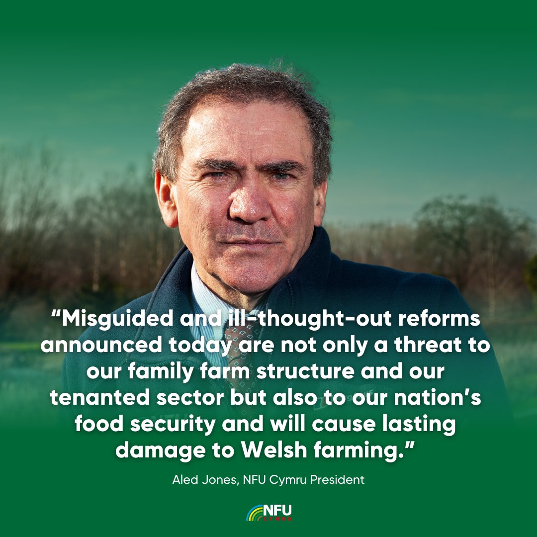 In response to the changes to APR and BPR announced in today’s Autumn statement. President Aled Jones (<a href="/AledNfu/">Aled Jones NFU Cymru</a>) has expressed his fears for the future of the family farm.
