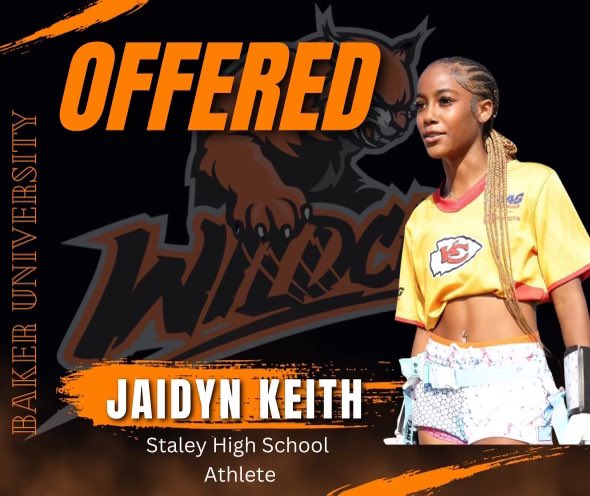 Jaidyn_Keith25's tweet photo. Honored and excited to announce that I’ve received an offer to play flag football at Baker University !!! Thank you to Coach Willy and the entire Wildcat team for this incredible opportunity. 🖤🧡

Looking forward to what the future holds! 💪🏽🏈 #Blessed #Thankful #NewChapter #BakerUniversity #Wildcat