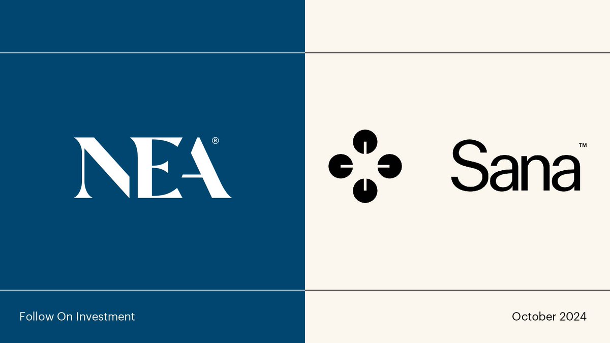 📢 NEA is thrilled to lead <a href="/sanalabs/">Sana</a> latest investment of $55M and continue our partnership with the team as they use #AI to transform the way humans access knowledge.  

Sana has made remarkable progress since our first investment in the company in 2023—they have introduced a