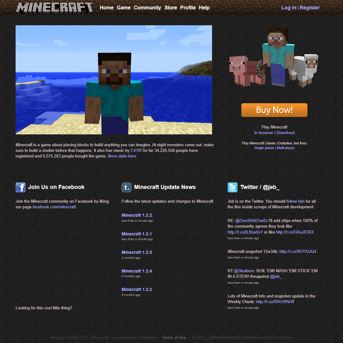 Minecraft homepage in 2012

#WebDesignHistory