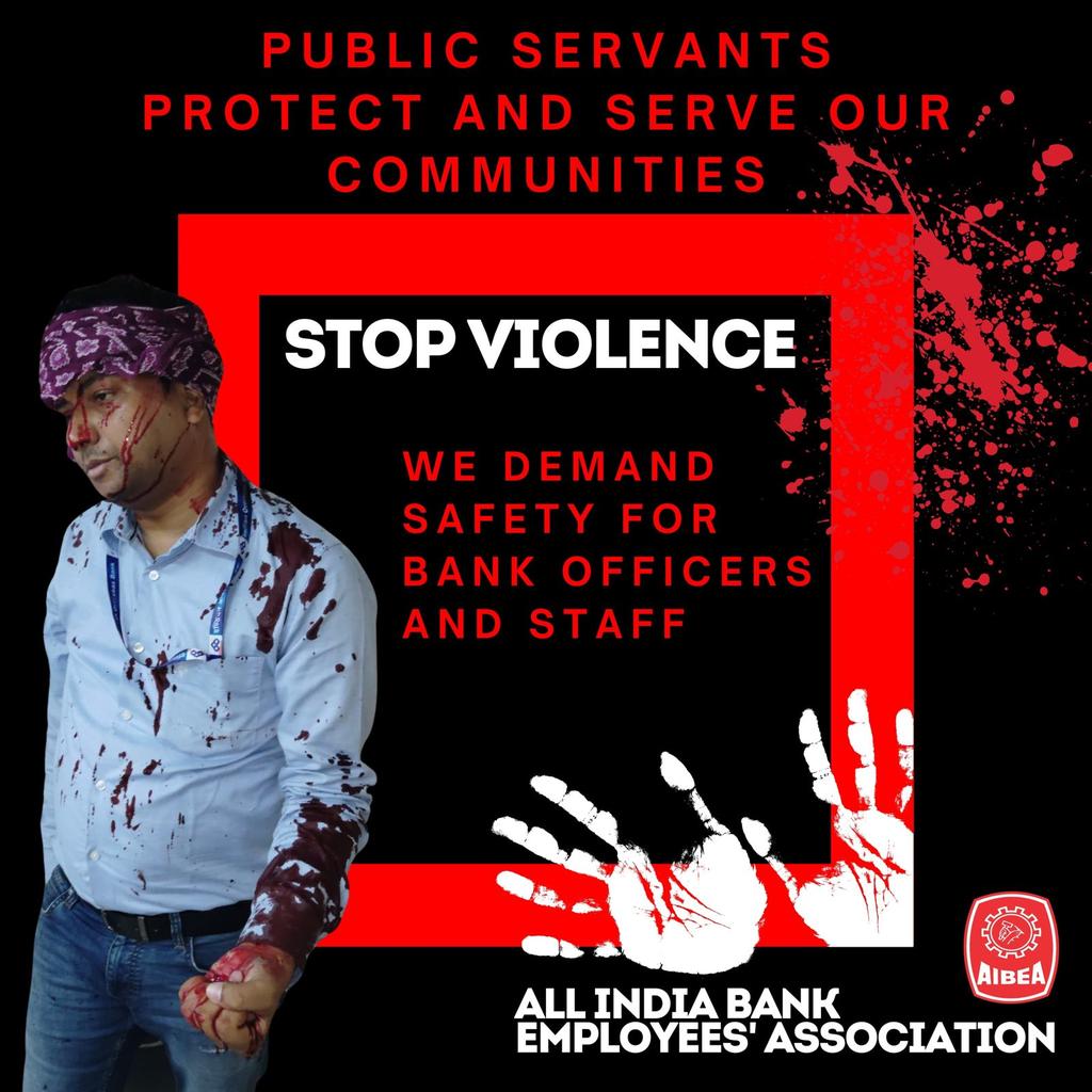 neeleshbarai's tweet photo. @PMOIndia
@narendramodi
@FinMinIndia
@nsitharaman
@DFS_India
@CMOMaharashtra
@DGPMaharashtra
Why are you silent on #BankersLife #BankersDiginity #BankersProtectionAct ?
Attacks on bankers seems unstoppable . Today Indian overseas bank Karad branch,(Pune) manager attacked by custo https://t.co/dgzRsJl5aV