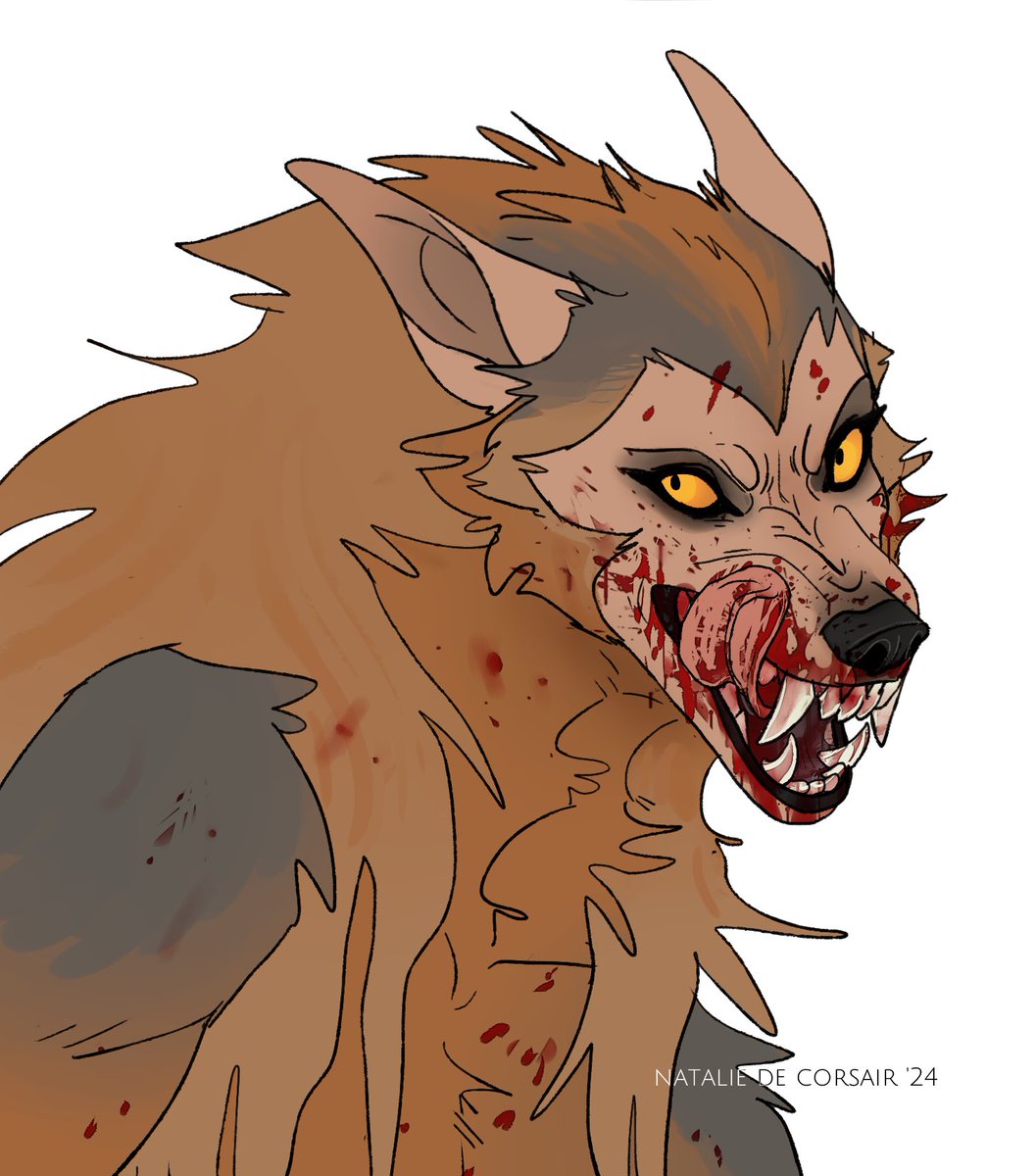 https://bsky.app/profile/skoggkatt.bsky.social (@skoggkatt) on Twitter photo TW: Blood
It’s #WerewolfWednesday which means I’m legally obligated to post this beautiful piece by <a href="/natalie_corsair/">Natalie de Corsair 🐸</a> 🐺🌕
She just had girl dinner 🤭 TW: Blood
It’s #WerewolfWednesday which means I’m legally obligated to post this beautiful piece by <a href="/natalie_corsair/">Natalie de Corsair 🐸</a> 🐺🌕
She just had girl dinner 🤭