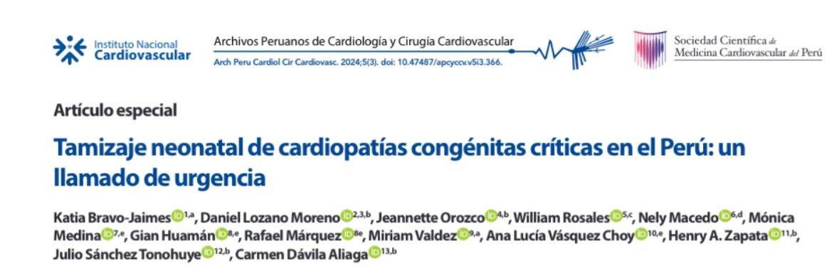 Bravo__MD's tweet photo. Hot 🔥off the press!
#Tamizaje de #Cardiopatías #Congénitas #Críticas: un llamado de #urgencia
📍1 de cada 400 👶🏻👶👶🏾 nacen con #cardiopatías #congénitas #críticas (puede ser más en los #Andes ⛰️)
📍El #tamizaje #cardiaco #neonatal es #sensible, #especifico y #costo-efectivo y su #implementación ⬆️deteccion temprana de #cardiopatías, #sepsis y ⬇️ la #mortalidad neonatal
🚨Es LEY en Peru 🇵🇪 pero no se aplica fuera de Lima metropolitana
🙌Implementémoslo centro por centro! Seria el paso 1️⃣ para ⬇️ la altísima mortalidad por #cardiopatias q tiene nuestro país
https://t.co/9ngn0SpmET
@ACCinTouch @AHAScience @SIAC_cardio @ISACHD @worldheartfed @ACHA_Heart
@cardiologiaec @socimecar @SACardiologia @secardiologia @smexcardiologia @sccccardio @SPCyCC @SociedadCelac @SUC_cardiologia @CardiologiaSVC @Sochicaroficial @spcardio @cardiodepanama @HazagaNeo @milagros_miriam @AnaGMuneraE