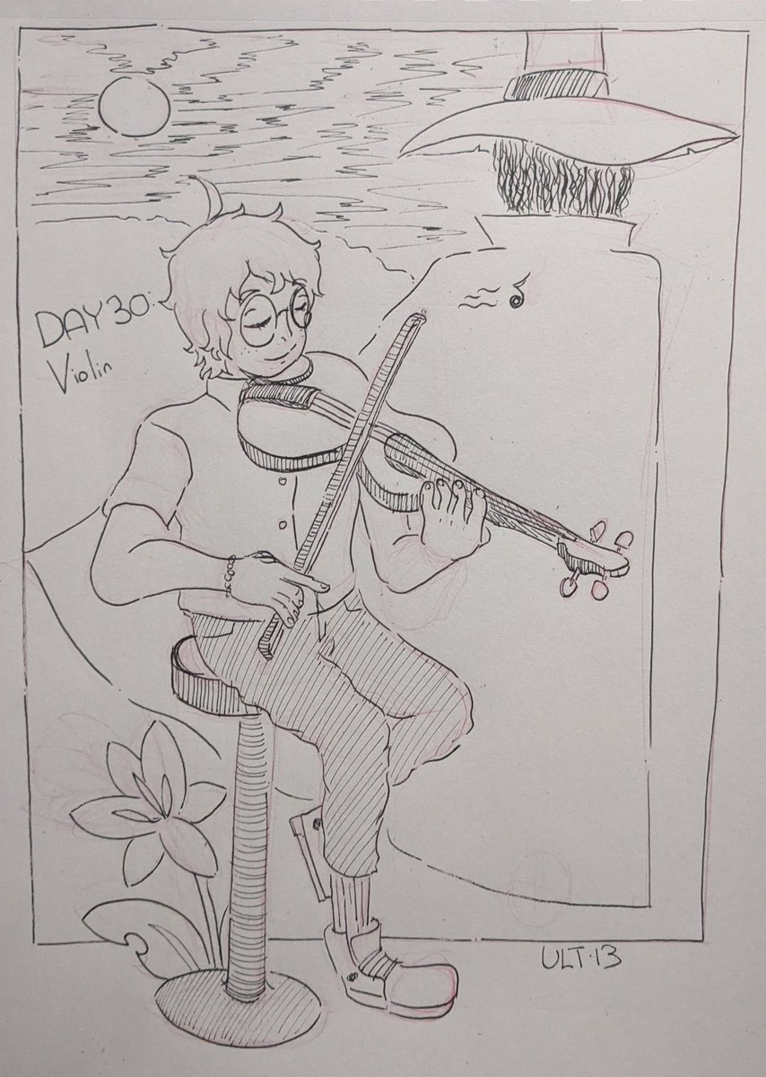 Day 30: Violin

A song that guides a traveler home.

#inktober2024 
#Inktober 
#inkdrawing