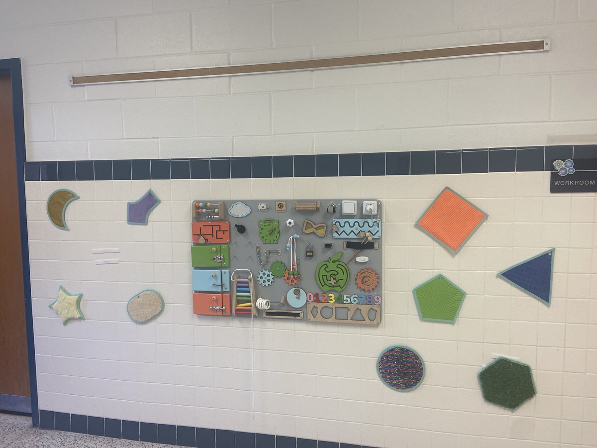 So grateful for a thoughtful and proactive <a href="/KESIndians/">KempsvilleElementary</a> PTA! We all love the new sensory walls and so do the students! <a href="/HRichardson_VB/">Heidi Rinehart-Richardson</a> #4Tribes1Vibe