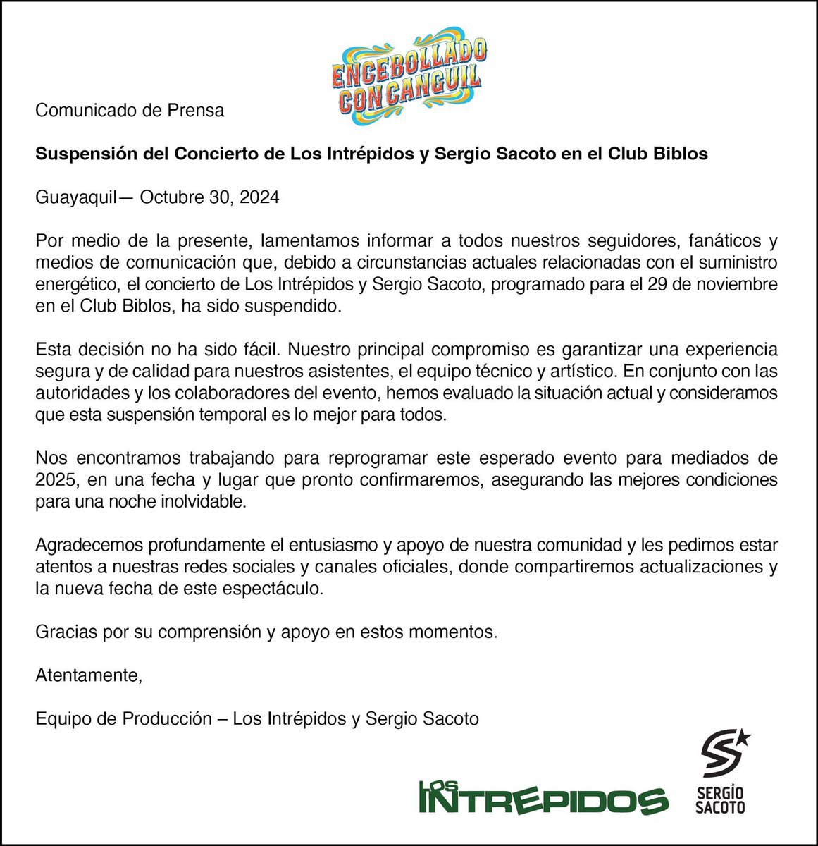 LOS INTRÉPIDOS tweet media