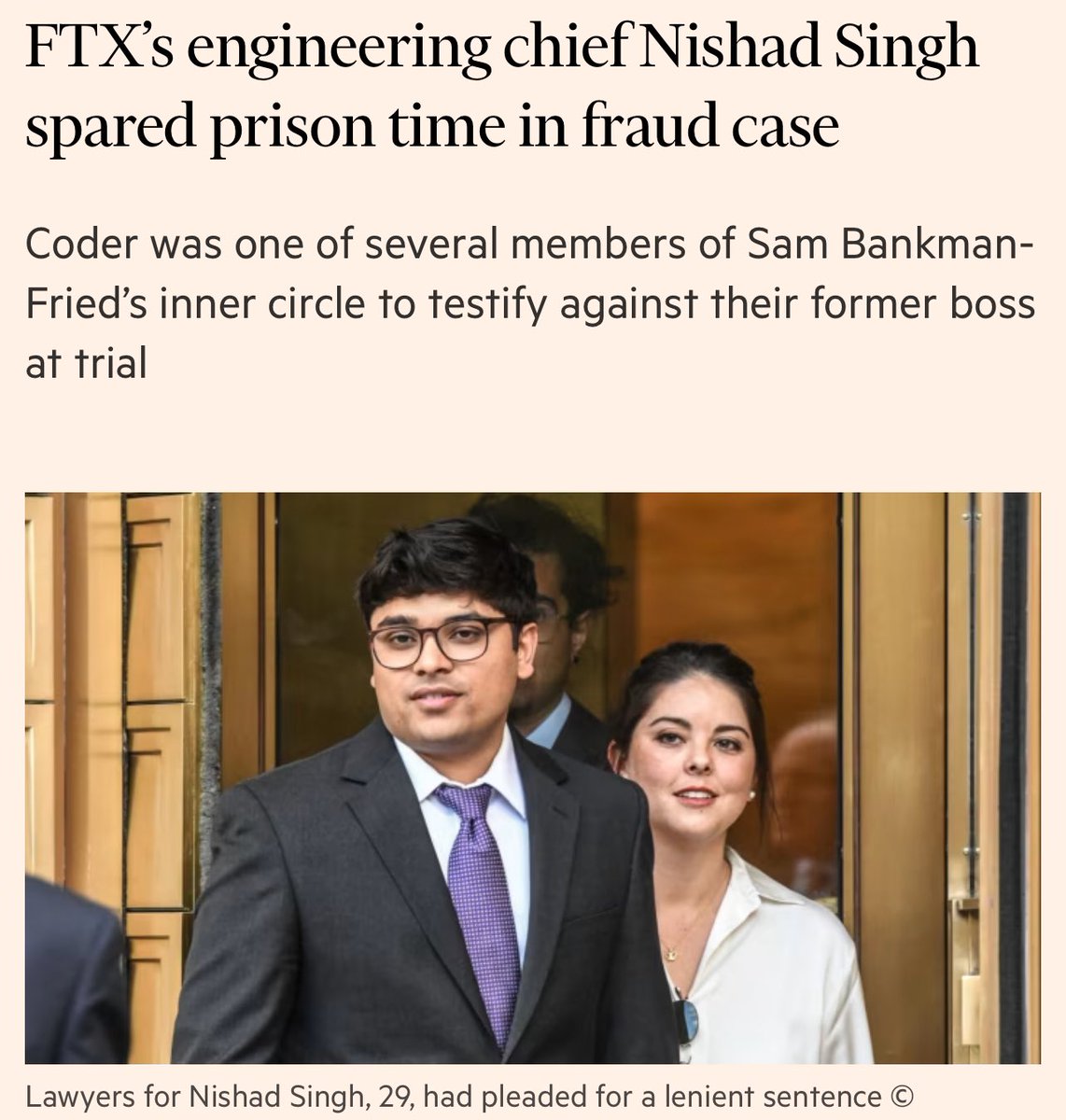sunil_trades's tweet image. Nishad Singh no jail time