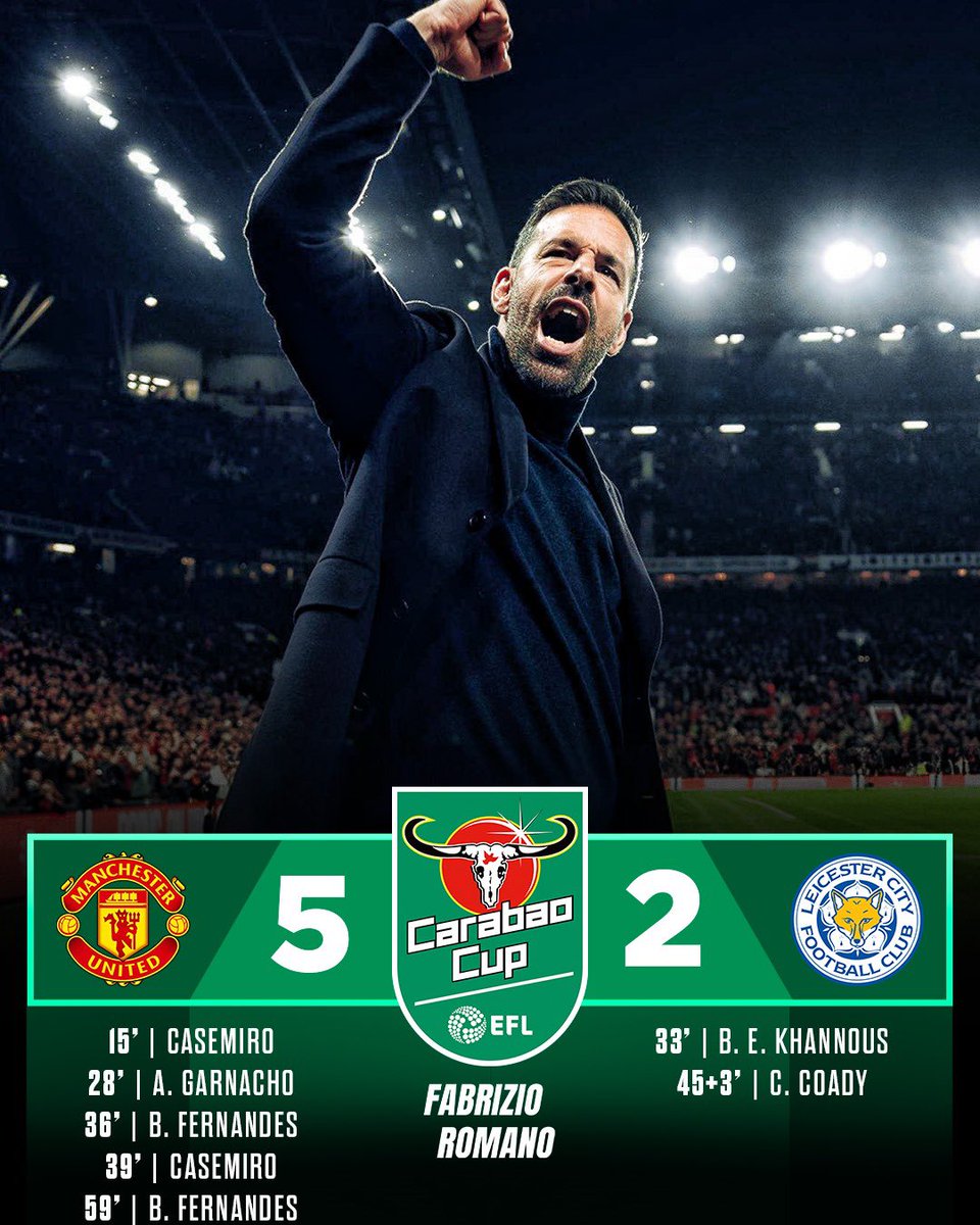 FabrizioRomano's tweet photo. First game = win for van Nistelrooy 🔴🇳🇱 https://t.co/k82f65xO8i