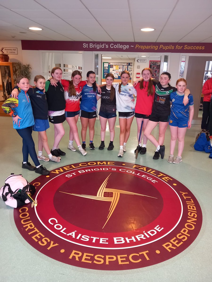 Na Magha camogs pictured at the <a href="/UlsterCamogie/">Ulster Camogie</a> Halloween Camp today at St Brigid's College / Coláiste Bhríde. 
Go raibh maith agat to Ulster Camogie for organising a great event 🎃👻
