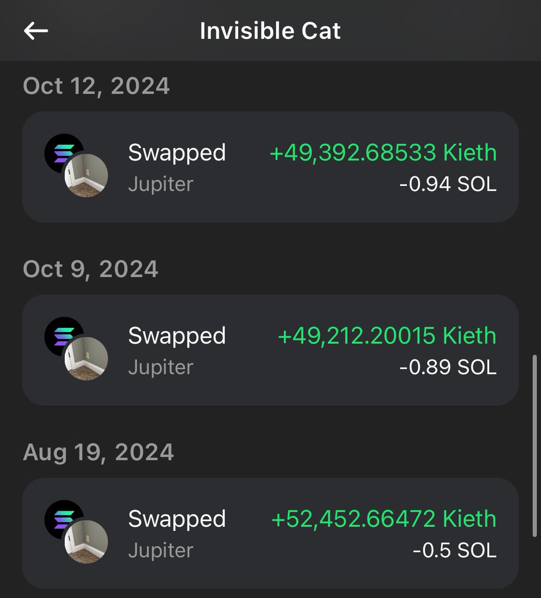 DPR_Trades's tweet photo. Am I the Michael @saylor of $kieth ?
Stacking cats 🐈
Sell $ETH buy $kieth
CA: Ffs23XgzXViCtB4Hhb9K1tHMi42RDbaaN8xVvP7YCggm
@kiethonsol #solanamemecoins
#solananameme #kieth #memecoin https://t.co/o0nrxNzWj7