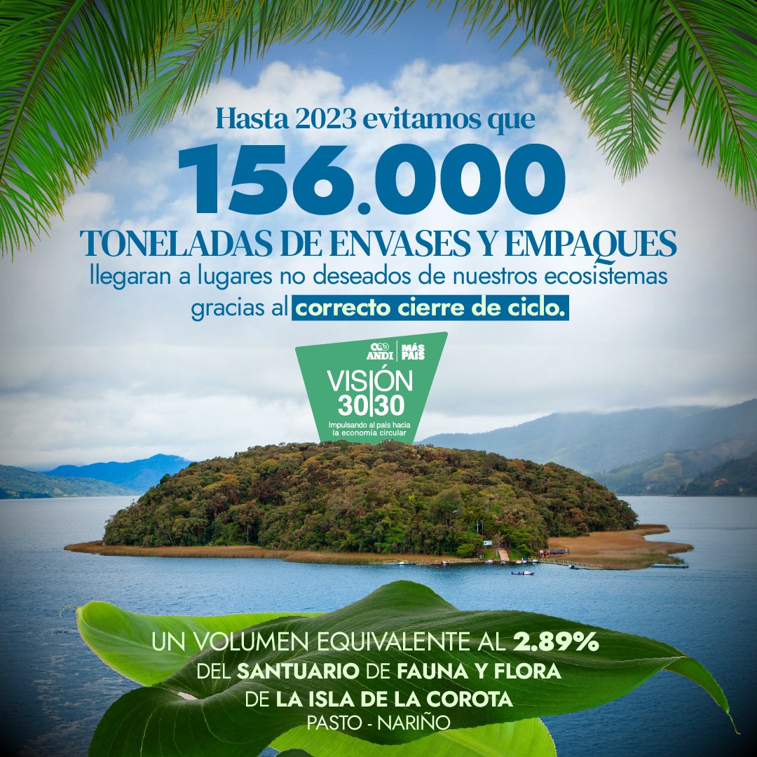 vcircularANDI's tweet photo. En la #COP16Colombia #Visión3030ANDI reafirma su compromiso con la #biodiversidad y el cuidado de los #ecosistemas, apoyando el cumplimiento de la #ResponsabilidadExtendidadelProductor avanzamos hacia el cumplimiento de la #Meta7 del #PlandeAccióndeBiodiversidad @ANDI_Colombia https://t.co/7xlbuHmsJJ
