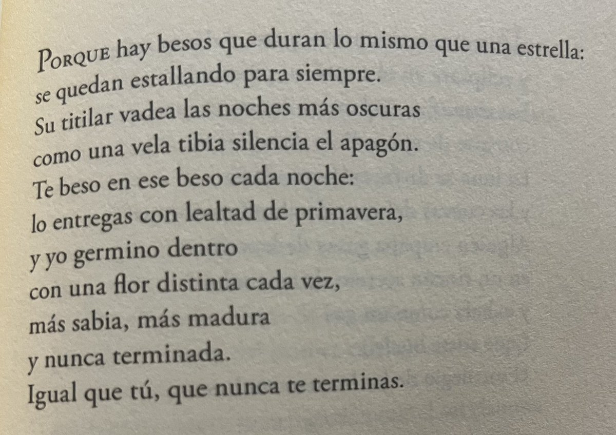 De El beso de buenas noches (Renacimiento, 2020), salen a cantar estos versos.