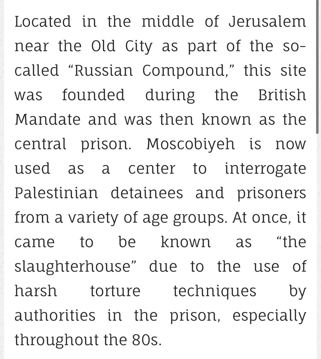 After Israeli soldiers blindfolded, detained, and accused me of ‘providing information to the enemy during wartime’ for my investigative reporting, I wasn’t sent to a facility designated for Americans or journalists. Instead, they placed me in solitary confinement at Moscobiyeh