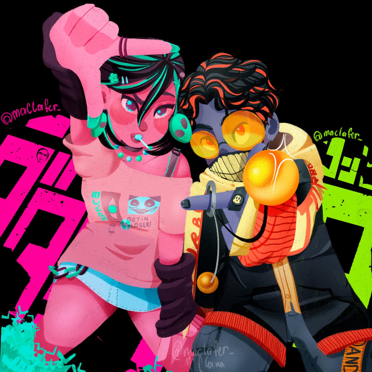 maclafer_'s tweet image. me and the bad bitch i pulled by losing my b4lls
#Dandadan #dandadanfanart