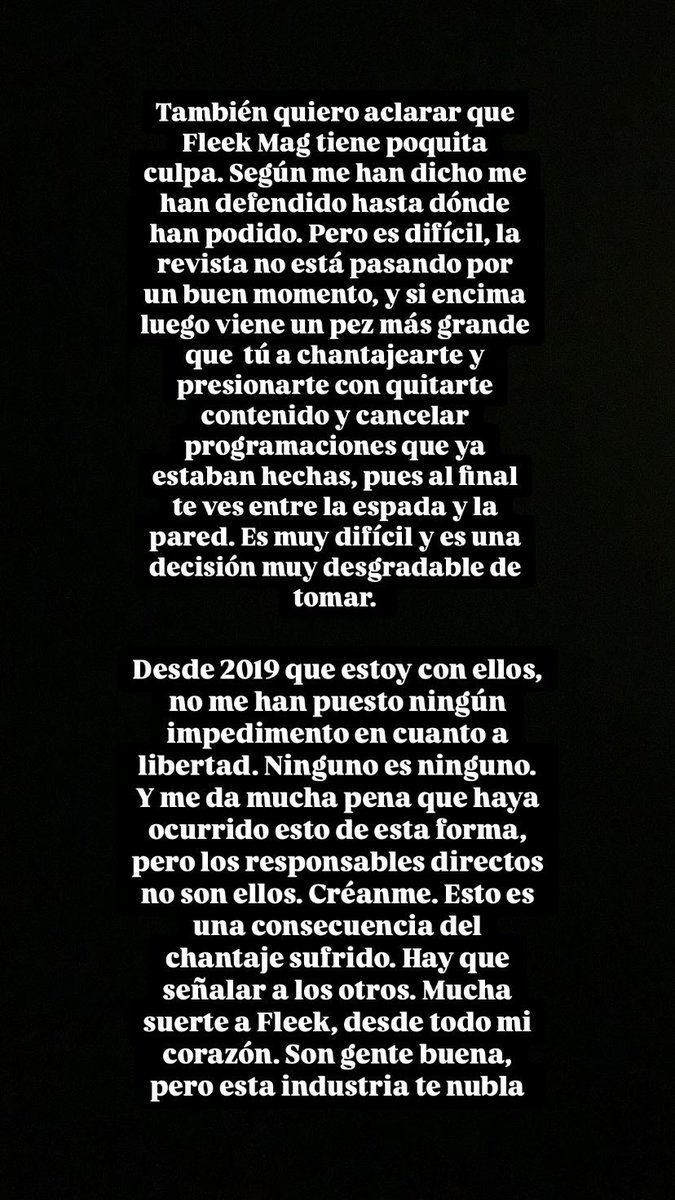 Quiero aclarar esto. Toda la culpa no es Fleekmag amigos. Ellos, en parte, también son víctimas. No vayan a por ellos, hay que ir a por los otros