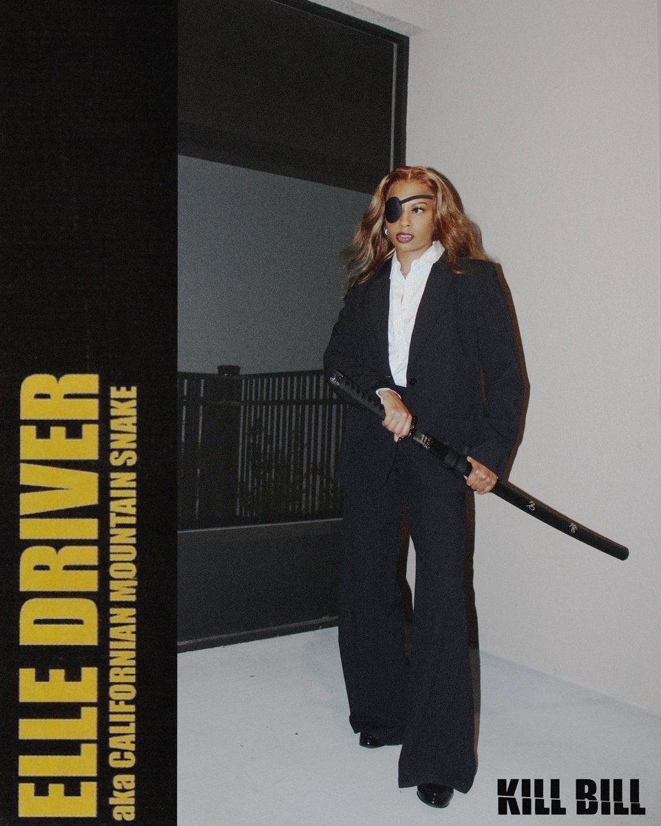 Aryvna's tweet photo. California Mountain Snake 🐍 #KillBill #halloween2024 #elledriver https://t.co/NpZHIl0Y7c