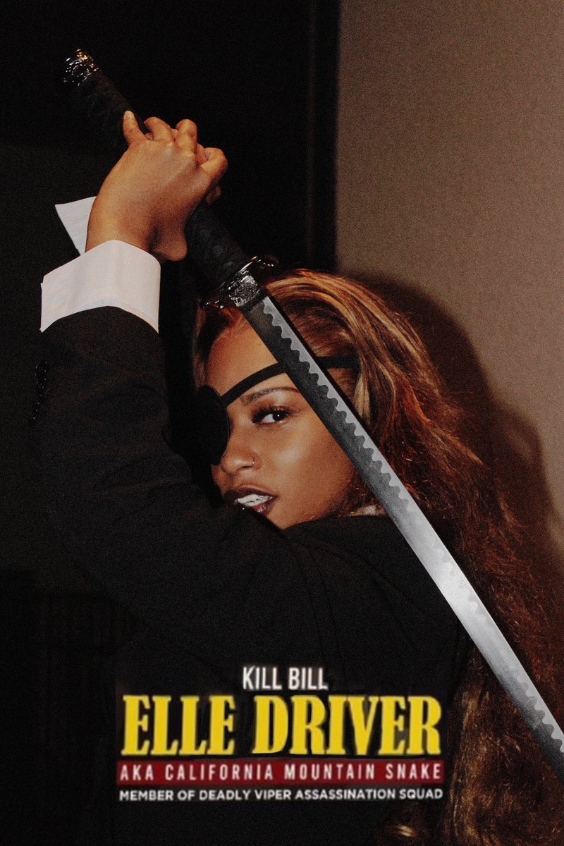 Aryvna's tweet photo. California Mountain Snake 🐍 #KillBill #halloween2024 #elledriver https://t.co/NpZHIl0Y7c