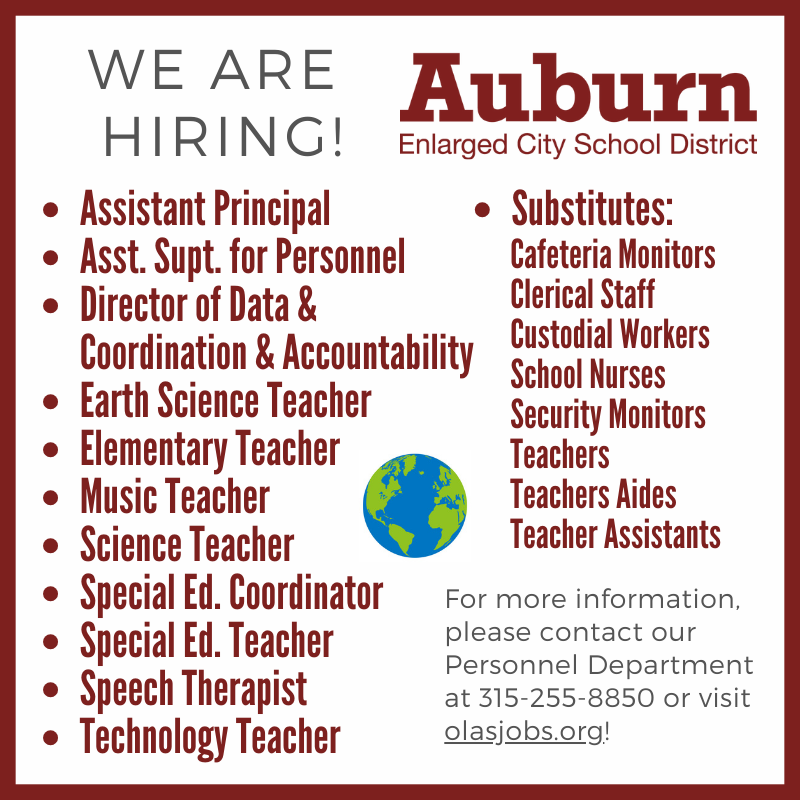 Join our Auburn family! #AECSDpride #Auburn=Family