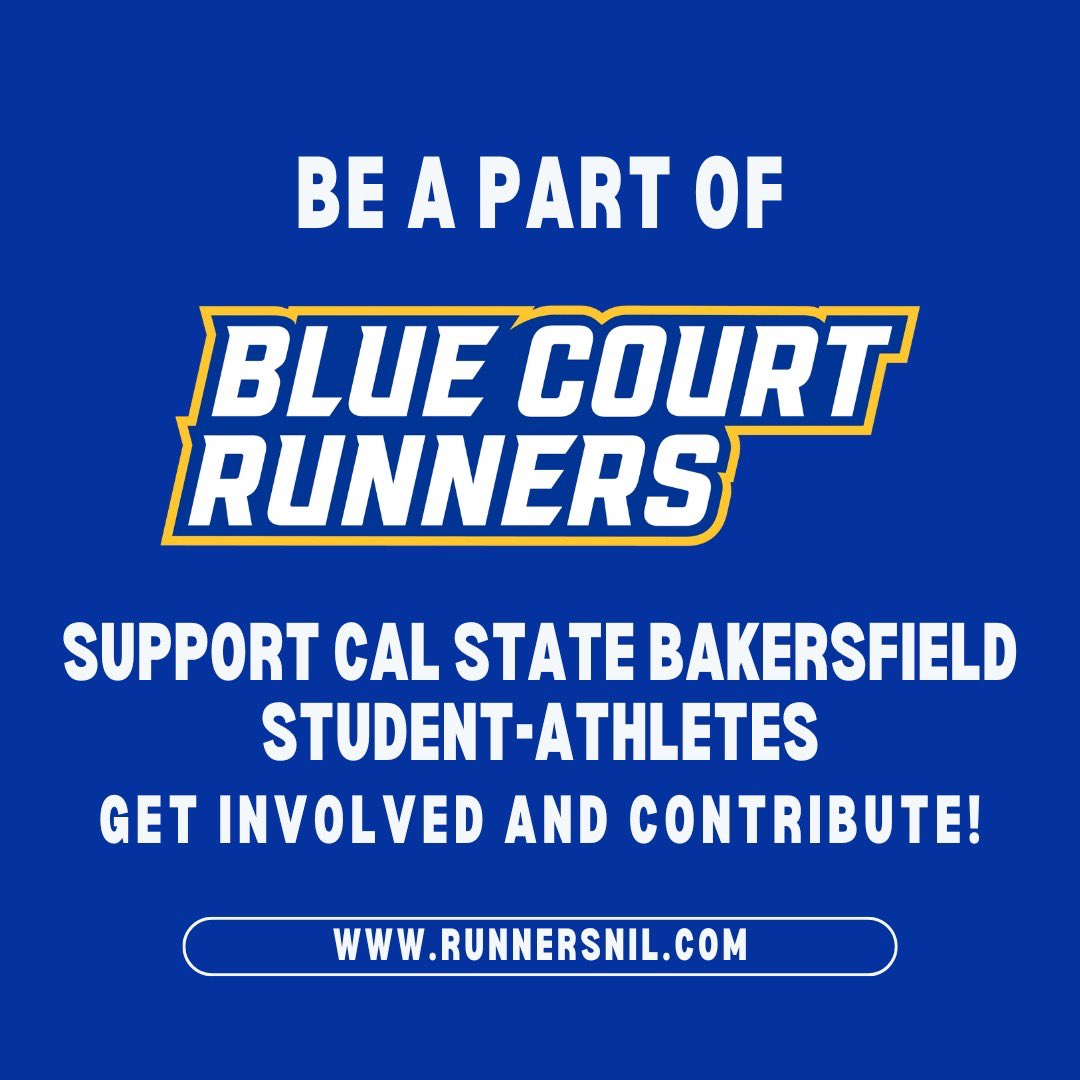 Visit runnersnil.com to learn about Blue Court Runners and how you can help to support CSUB student-athletes.