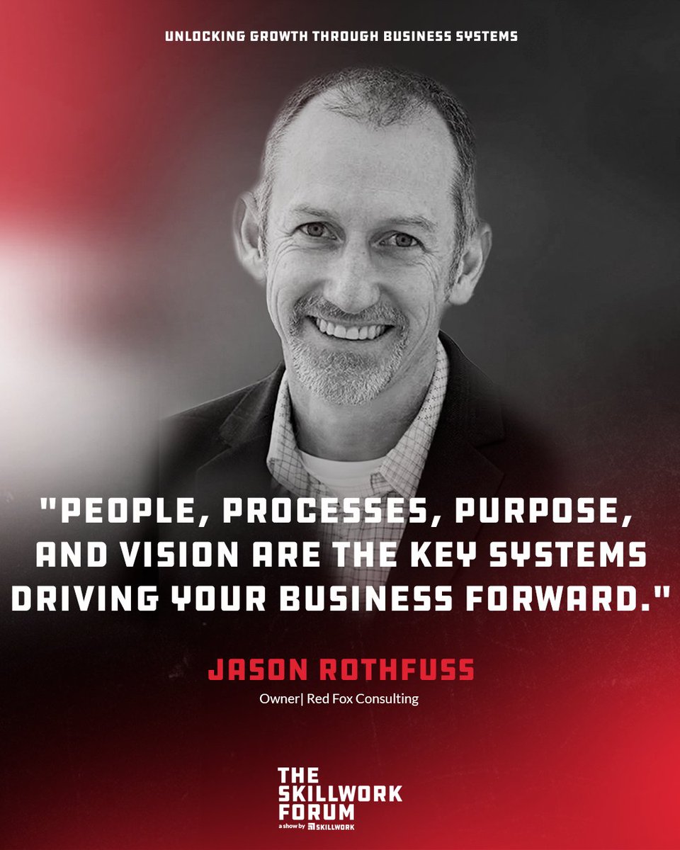 SkillworkCo's tweet image. Move your business forward by aligning key systems. Listen to the full episode and discover how. 

#SkillworkForum #Podcast #NewEpisode