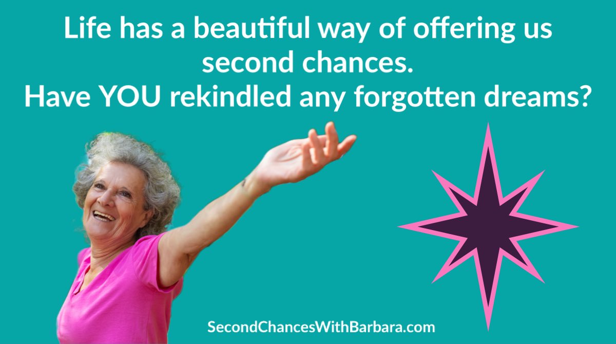 It’s never too late to chase forgotten dreams. #DreamAgain #NeverTooLate