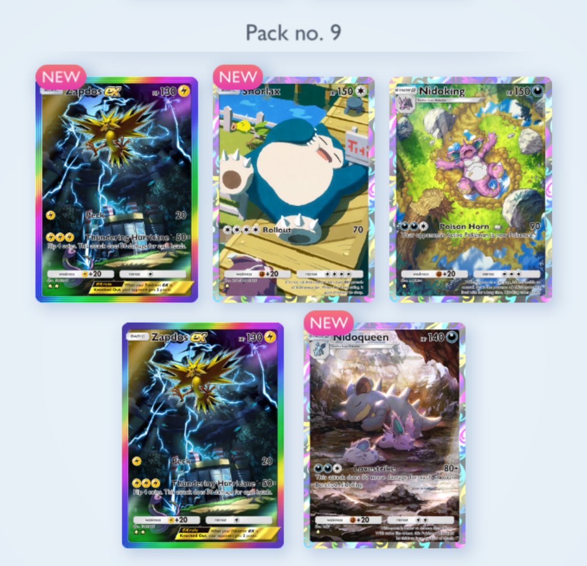 TrueLukemon's tweet image. Rerolled my TCG Pocket account a few times earlier chasing Zapdos, then hit one of those crazy 0.05% ‘God Packs’ that absolutely delivered… 👀