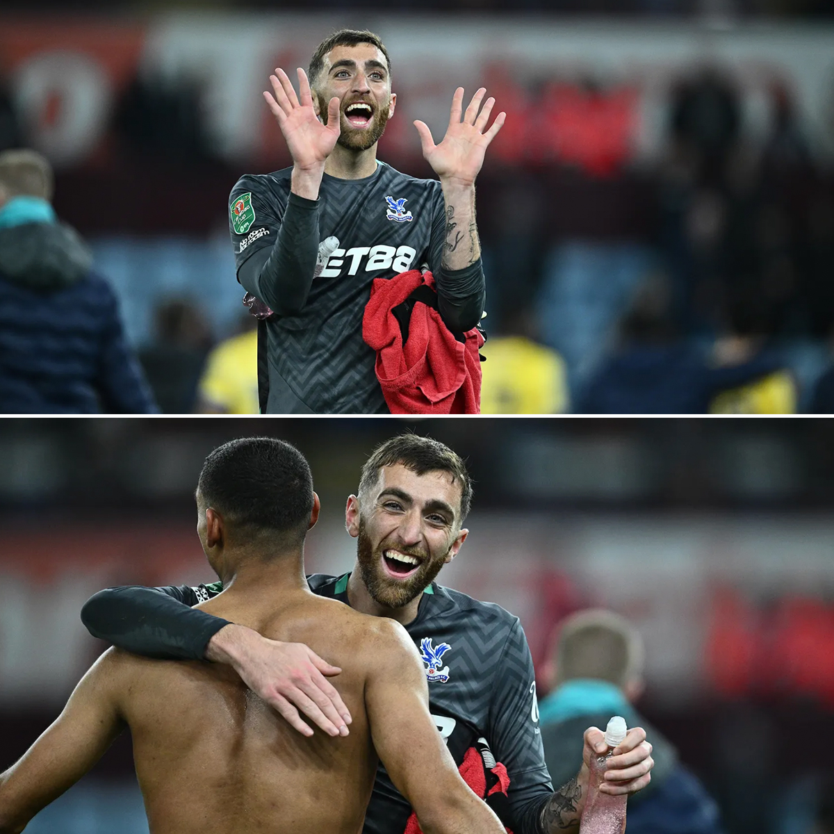 Genuinely happy for MATT TURNER, as USMNT goalkeeper has eight saves in his Palace debut, a 2-1 win at Aston Villa in Carabao Cup Round 4. Patience and perseverance, followed by joy 🇺🇸🧤
