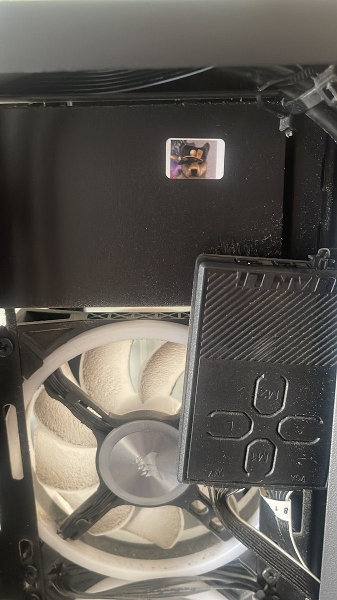 Cleaning my #PowerGPU pc and just found this little easter egg 🙂 <a href="/PowerGPU/">PowerGPU</a> thank you lol. Made my day