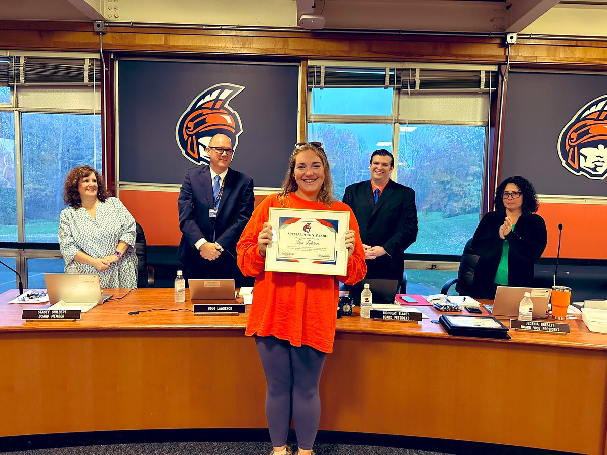 Congratulations to Lisa Luteran being honored by the LCSD Board for her bravery and heroic efforts #LiverpoolProud