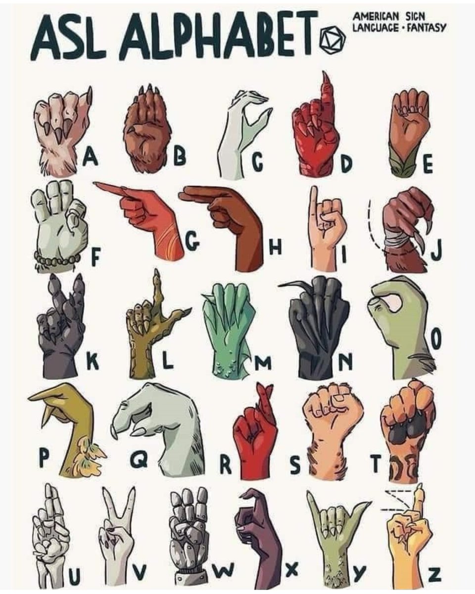 zintainspired's tweet image. We’re signing up some spooky vibes this Halloween! 👻🖐️ Check out the ASL alphabet... monster-style!
#classes #languageclasses #Spanish #Italian #portuguese #french #ASL #signlanguage #ZintaLanguage #ZintaInspiredLanguage