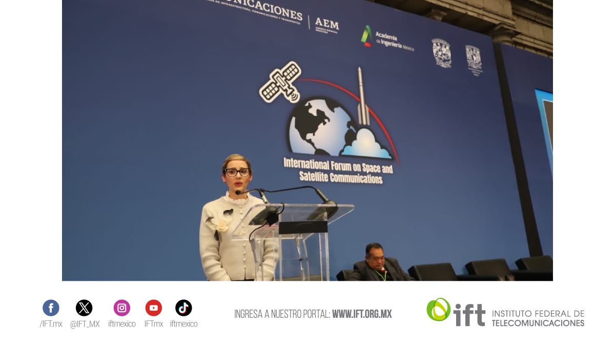 IFT_MX's tweet photo. #EnVivo  te invitamos a ver la presentación del libro: "México y su relación con el espacio (participación y desarrollo satelital)" en el "Foro Internacional sobre el Espacio y Comunicación vía Satélite🛰️", que organizan:
@IFT_MX,@AEM_mx,@UNAM_MX,@FIUNAM_MX, @MXAcademia y @SICTmx.
La Directora General de la oficina del Comisionado @juarezmojica, @PaoCiceroA, presenta al Ing. Carlos Alejandro Merchán Escalante, Coordinador Editorial del libro, quien ofrece un panorama de los capítulos de esta obra. 
➡️El libro se puede consultar en : https://t.co/pzxVOFxaa5