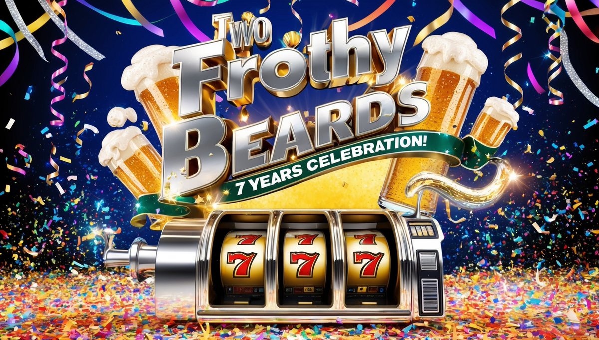 Join us Saturday November 2nd @ 7:30pm Eastern to celebrate our 7th year on Twitch! We will take a look back over the years, play some games and have some fun! See you there!
twitch.tv/twofrothybeards