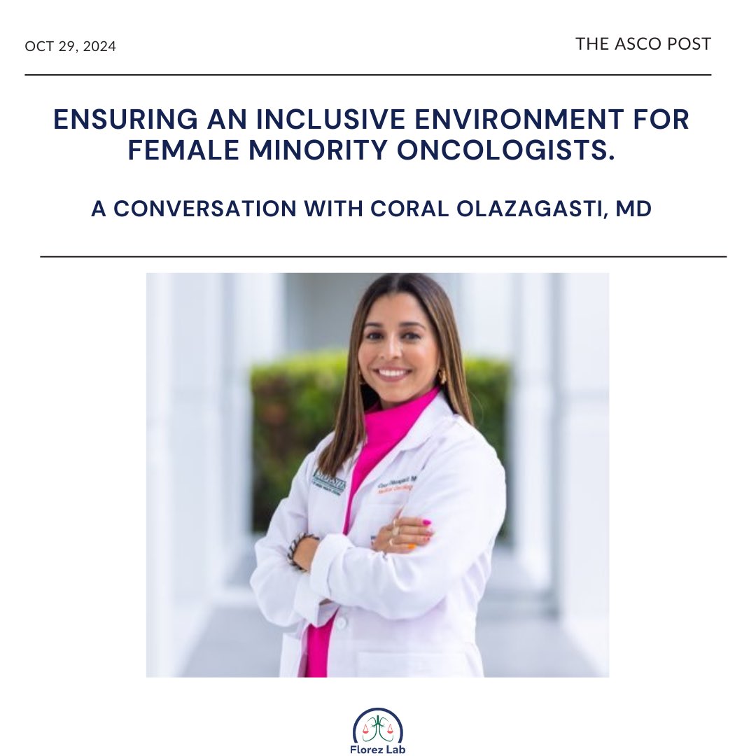 #FlorezLab (@florez_lab) on Twitter photo 📢 Dr. <a href="/COlazagasti/">Coral Olazagasti, MD</a> was recently interviewed by <a href="/ASCOPost/">The ASCO Post</a> to share her insights on creating an inclusive environment for female minority oncologists.
🔗 ascopost.com/news/october-2…
Let’s dive into her key findings and recommendations!
#Oncology #ASCO 📢 Dr. <a href="/COlazagasti/">Coral Olazagasti, MD</a> was recently interviewed by <a href="/ASCOPost/">The ASCO Post</a> to share her insights on creating an inclusive environment for female minority oncologists.
🔗 ascopost.com/news/october-2…
Let’s dive into her key findings and recommendations!
#Oncology #ASCO