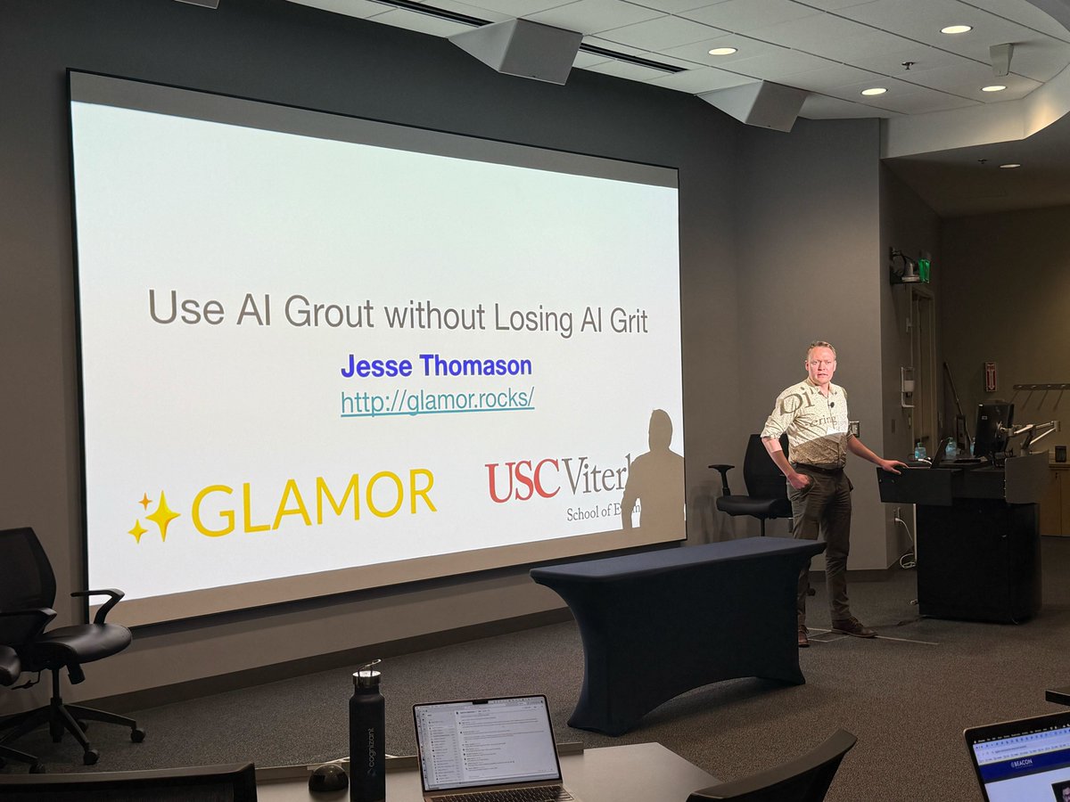 Jesse Thomason (@_jessethomason_) on Twitter photo Thanks to <a href="/mark_riedl/">Mark Riedl</a> and other GaTech organizers for inviting me to talk about the work from our GLAMOR lab at the Summit on Responsible Computing, AI, and Society. I am excited about the momentum behind increasing crosstalk between researchers in AI, HCI, policy, and health! Thanks to <a href="/mark_riedl/">Mark Riedl</a> and other GaTech organizers for inviting me to talk about the work from our GLAMOR lab at the Summit on Responsible Computing, AI, and Society. I am excited about the momentum behind increasing crosstalk between researchers in AI, HCI, policy, and health!