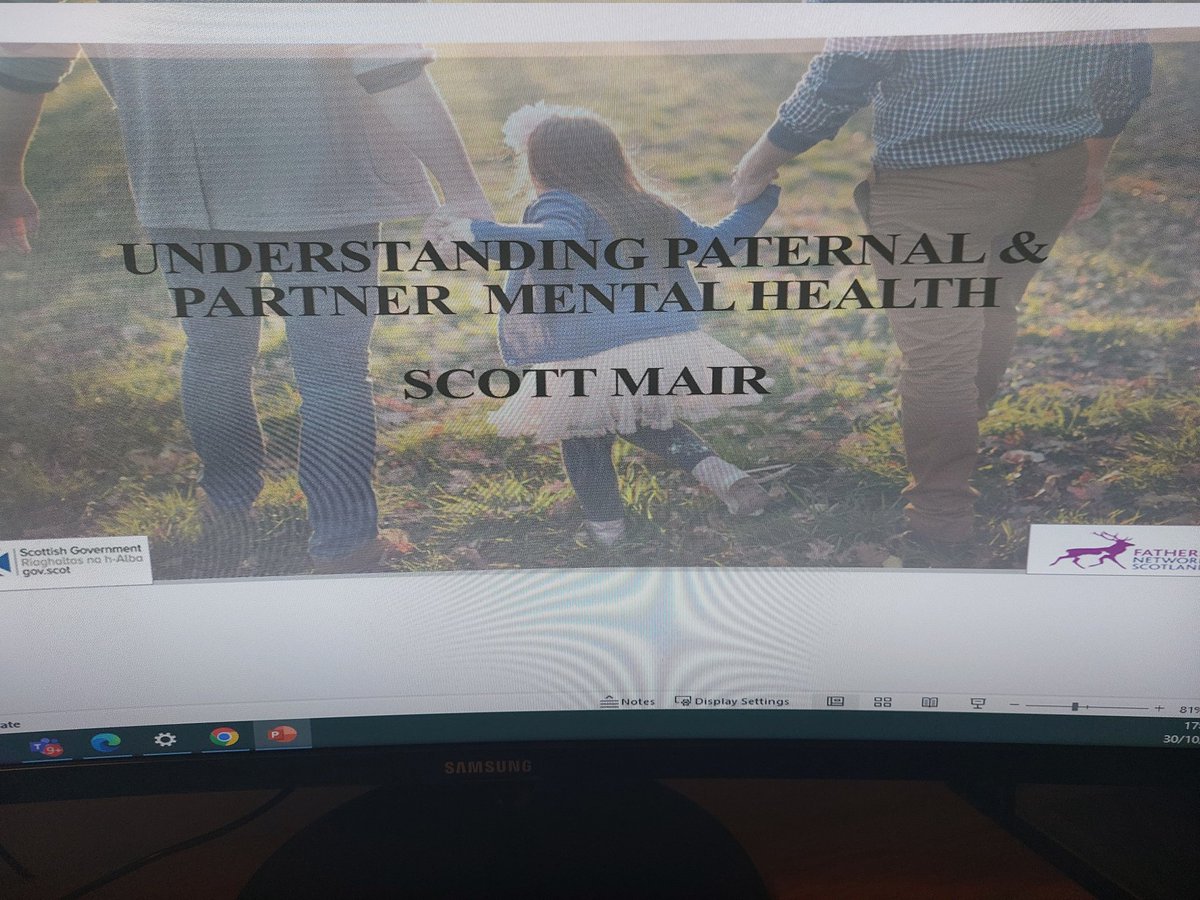 Thank you to <a href="/ScottMair9/">ScottMair</a> for raising awareness and understanding of paternal mental health and the risk factors HVs should be aware of. Sharing your lived experience was powerful and highlighted the difference a HV can make! <a href="/FathersNetScot/">Fathers Network Scot</a>