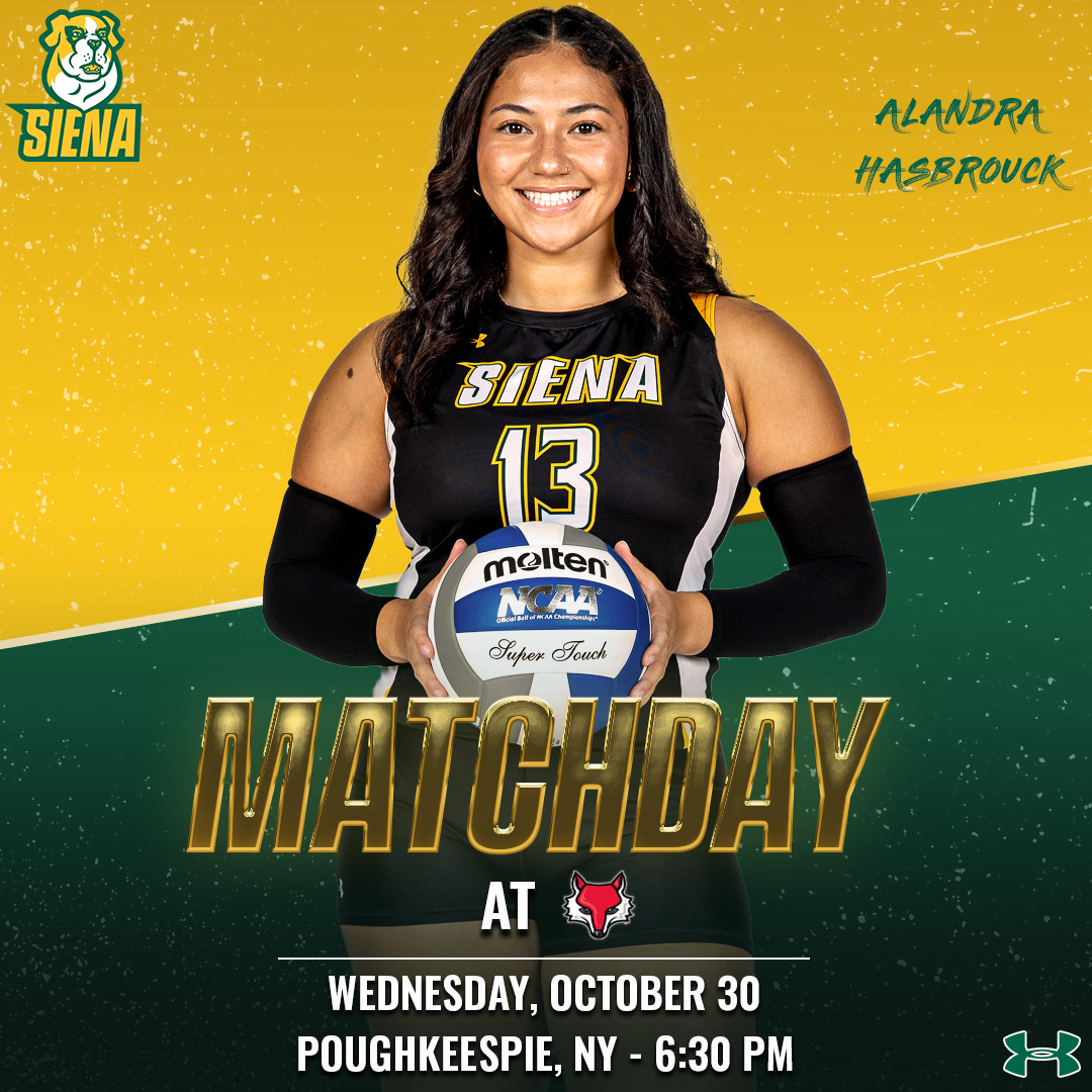 🏐 #MATCHDAY | Rivalry Renewed with a trip down I-87

<a href="/SienaVB/">Siena Volleyball</a> at <a href="/Maristvb/">Marist Volleyball</a>

⏰ 6:30 PM 
🏟️ McCann Arena
📍 Poughkeepsie, NY
📺 es.pn/4f5q8DX
📊 bit.ly/2wGwu9G 

#MarchOn x #SienaSaints x #MAACVB x #NCAAVB