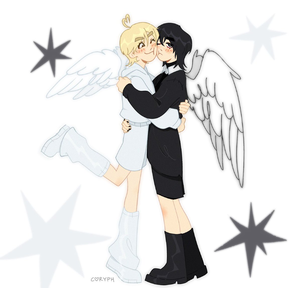i can be your angel.... or yuor 𝖆𝖓𝖌𝖊𝖑 🖤 
#txtfanart #beomgyu