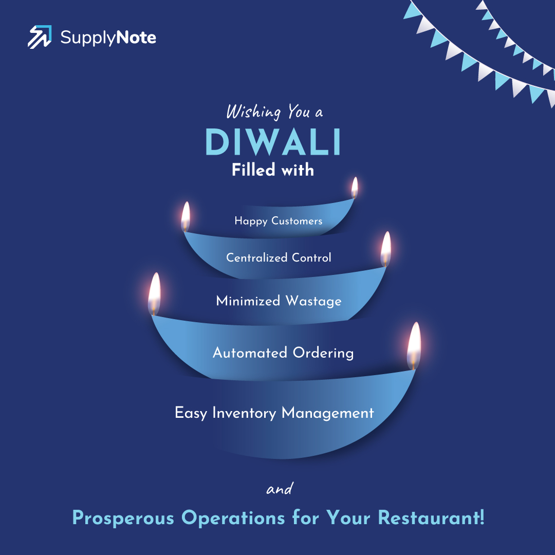 Wishing you a Diwali filled with light, joy, and prosperity! May this festive season bring success and growth to your restaurant.

Happy Diwali from all of us at @SupplyNote!
.
.
.
 #HappyDiwali #FestivalOfLights #SupplyNote #HappyDiwali2024 #Restaurant #FoodTech