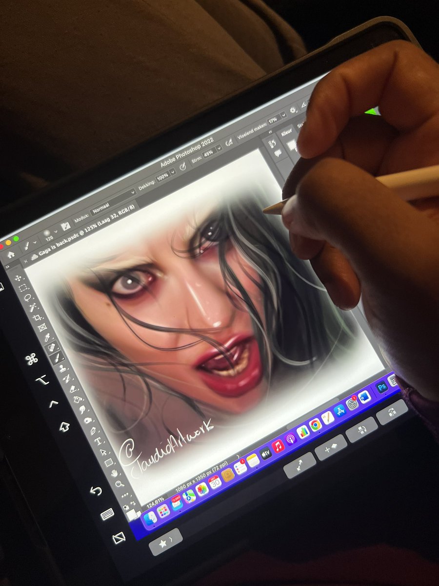 Claudio_Peeters's tweet photo. Did this one in 1 hour @ladygaga 
The Disease music video is literally everything wow https://t.co/u8WJZ28vYi