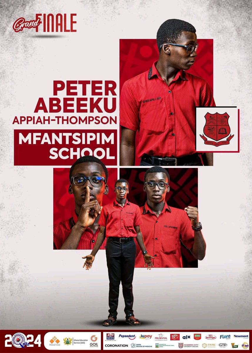 flytmediaa's tweet photo. Mfantsipim School lifts their 3rd NSMQ trophy with Peter, Isaac and David after 10 years.
Congratulations to them🖤❤🖤❤
#Flytmedia #flytnews #TimelyAccuracy #NSMQ2024 https://t.co/DFvQc8CcJa
