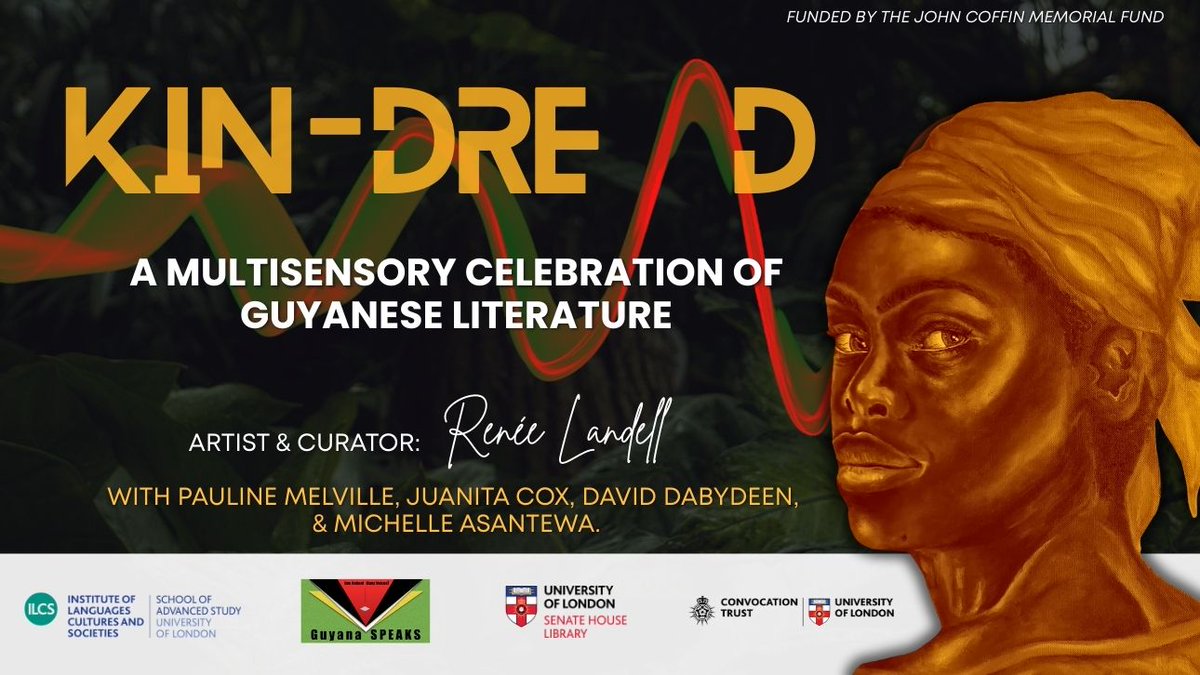 Dr Renée Landell (@nay_landell) on Twitter photo 🎉🔥 'KIN-DRE(A)D' is OPEN for registration.
An exclusive viewing of my art, followed by a live discussion with some of the most famed Caribbean writers (+ <a href="/EsiCox/">Juanita Cox now at @juanitacox.bsky.social</a> & myself) 🥲.
🗓: 26 Nov
🎟: FREE 👉🏾 london.ac.uk/news-events/ev…
🕕: 6pm
📍: Senate House
<a href="/ILCS_SAS/">ILCS</a> x GuyanaSPEAKS 🎉🔥 'KIN-DRE(A)D' is OPEN for registration.
An exclusive viewing of my art, followed by a live discussion with some of the most famed Caribbean writers (+ <a href="/EsiCox/">Juanita Cox now at @juanitacox.bsky.social</a> & myself) 🥲.
🗓: 26 Nov
🎟: FREE 👉🏾 london.ac.uk/news-events/ev…
🕕: 6pm
📍: Senate House
<a href="/ILCS_SAS/">ILCS</a> x GuyanaSPEAKS