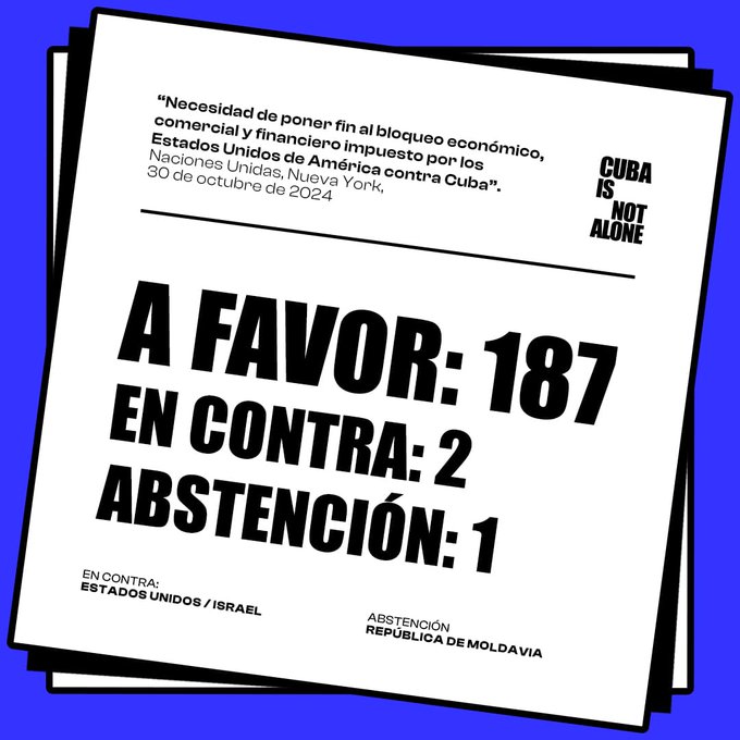 LuzdeVi16299725's tweet photo. @minint_cuba Una vez más las voces del mundo se unen a favor de #Cuba ....#TumbaElBloqueo https://t.co/Vf80L5LoNX
