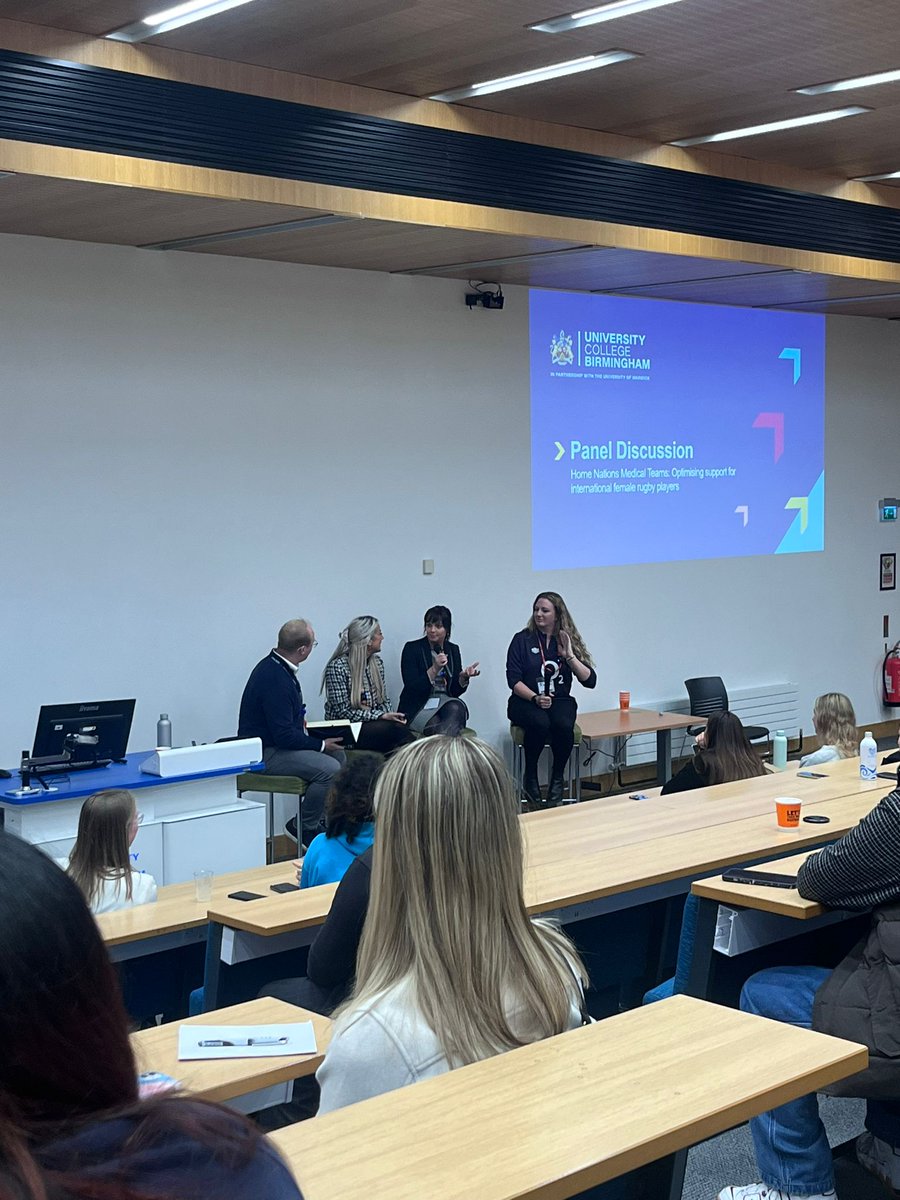 CathalOKane's tweet photo. Important focus on women’s health in sports and exercise medicine at the Sports Performance and Rehabilitation Conference 2024. @PhysioRoisinM  with articulate and insightful experiences spanning a decade in female elite sport 🙌🏻 😊 https://t.co/HSlgVeFc1M