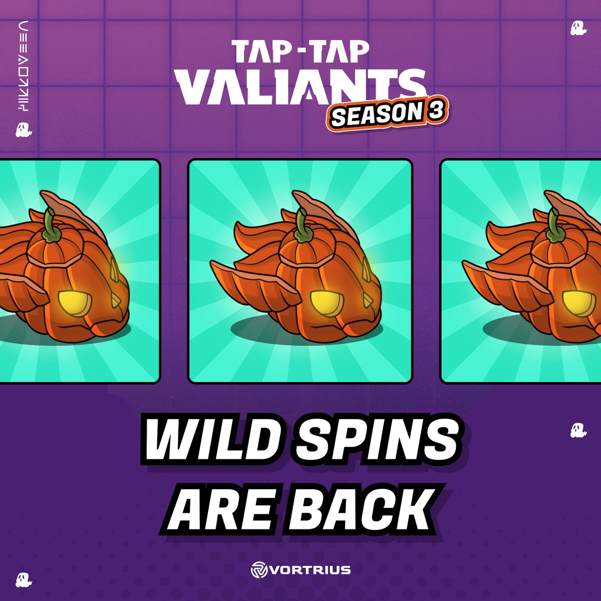 Wild Spins are officially back in Valiants: Tap-Tap! 🚀

Time to rack up spins by completing social missions every chance, then spin, spin, spin! 🎰

Don’t miss out on winning mystery boxes filled with loot!

See you in Valiants: Tap-Tap: t.me/valiants_tapta…