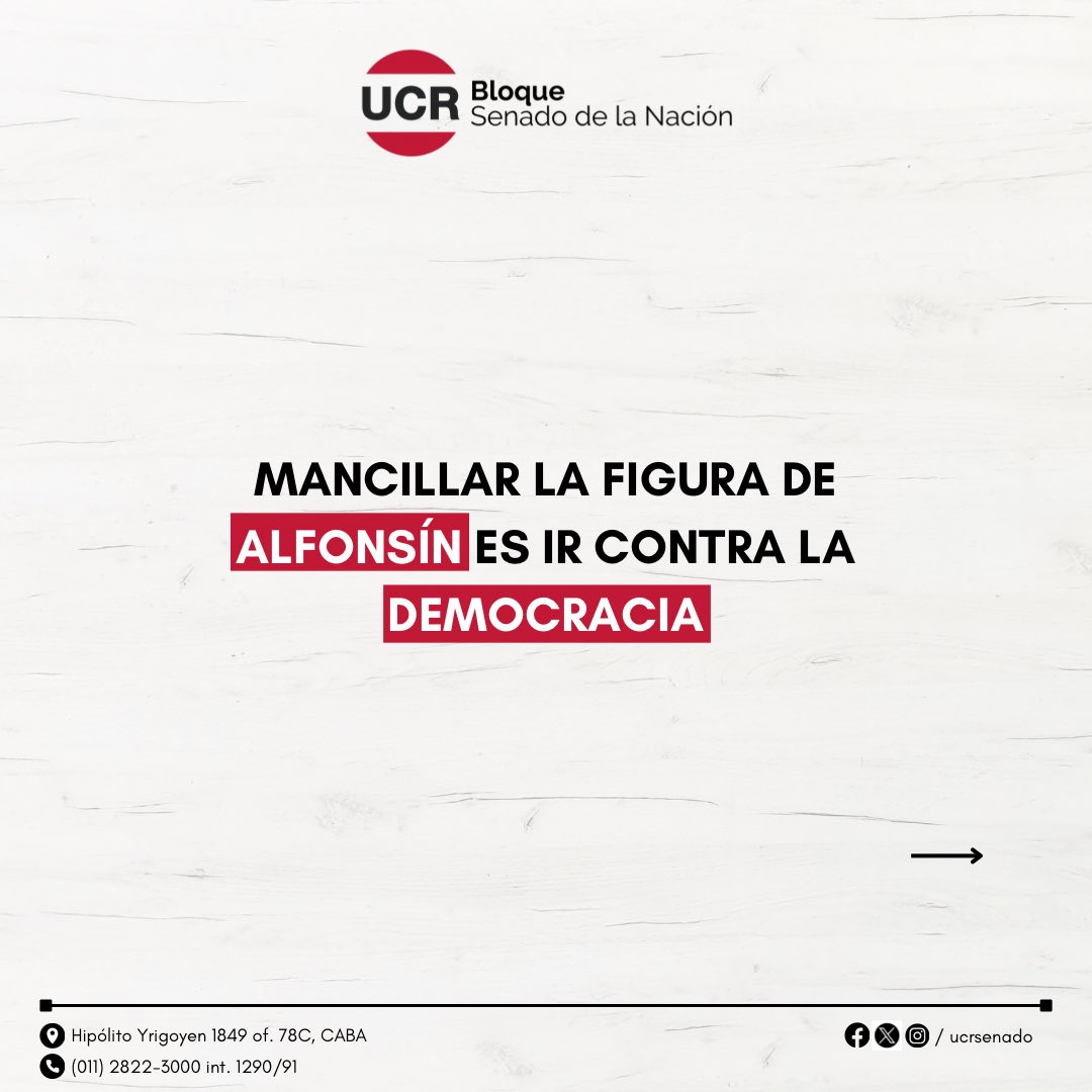 Bloque UCR Senado tweet media
